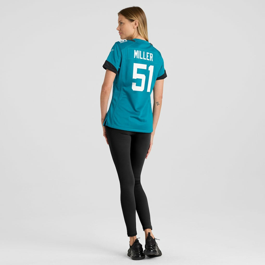 Jacksonville Jaguars Nike Ventrell Miller  Women's Game Jersey