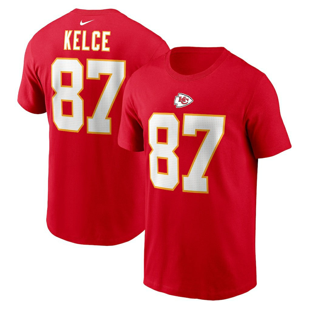 Kansas City Chiefs Nike Travis Kelce  Player Name & Number T-Shirt