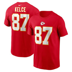 Kansas City Chiefs Nike Travis Kelce  Player Name & Number T-Shirt