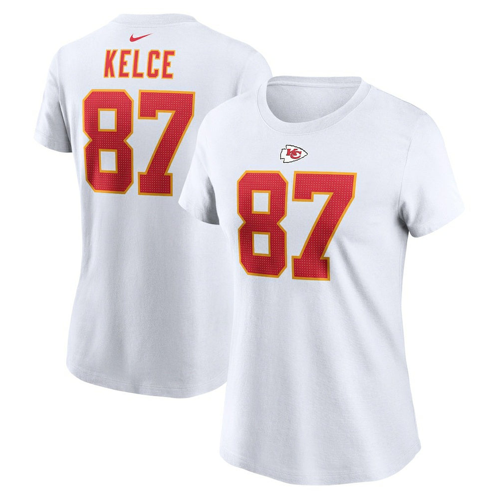 Kansas City Chiefs Nike Travis Kelce  Women's Player Name & Number T-Shirt