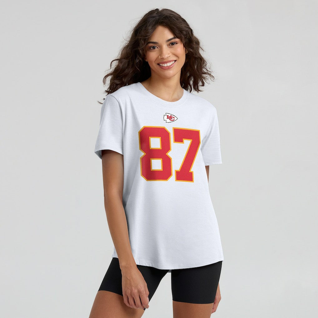 Kansas City Chiefs Nike Travis Kelce  Women's Player Name & Number T-Shirt