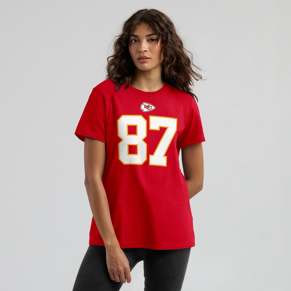 Kansas City Chiefs Nike Travis Kelce  Women's Player Name & Number T-Shirt