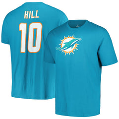 Miami Dolphins Fanatics Tyreek Hill  Big & Tall Player Name & Number T-Shirt