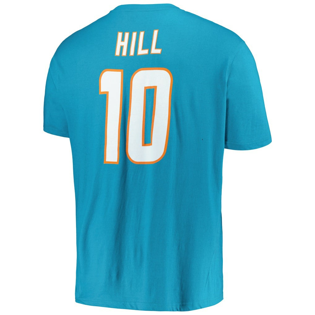Miami Dolphins Fanatics Tyreek Hill  Big & Tall Player Name & Number T-Shirt