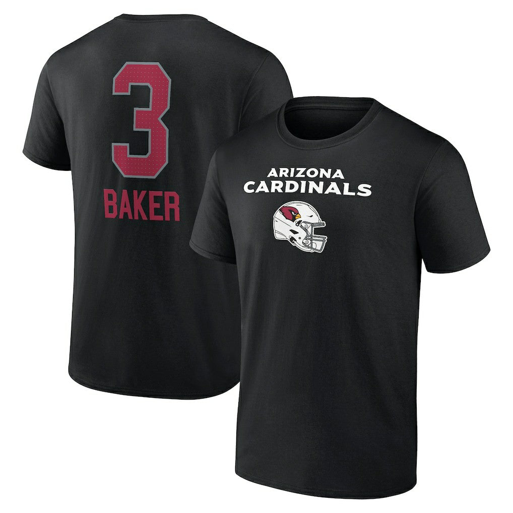 Arizona Cardinals  Budda Baker  Team Wordmark Player Name & Number T-Shirt