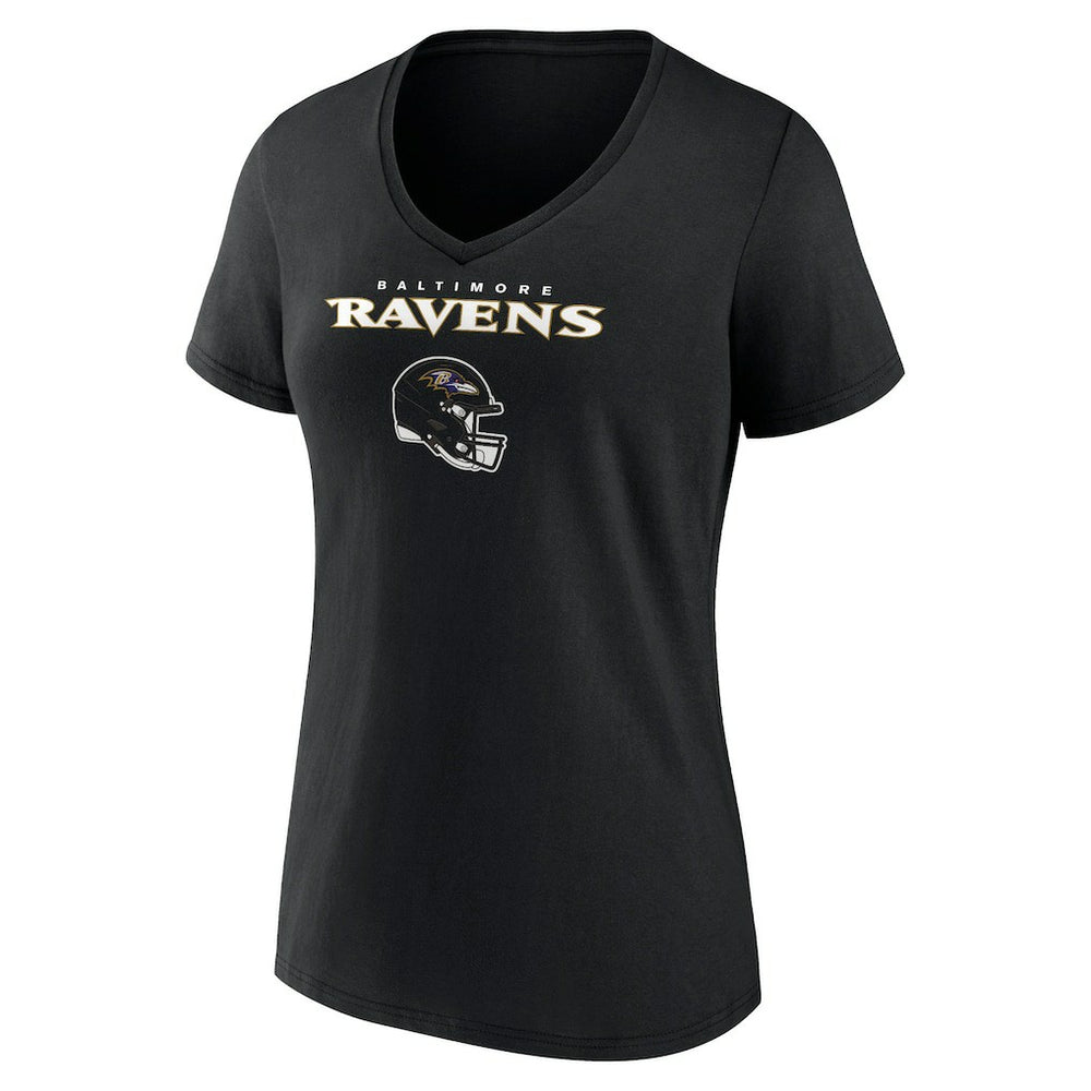 Baltimore Ravens  Zay Flowers  Women's Team Wordmark Player Name & Number V-Neck T-Shirt