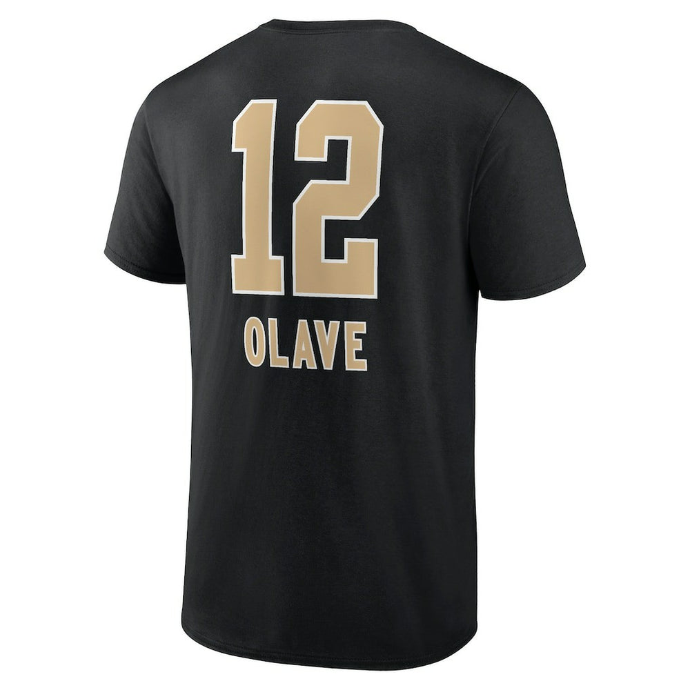New Orleans Saints  Chris Olave  Team Wordmark Player Name & Number T-Shirt