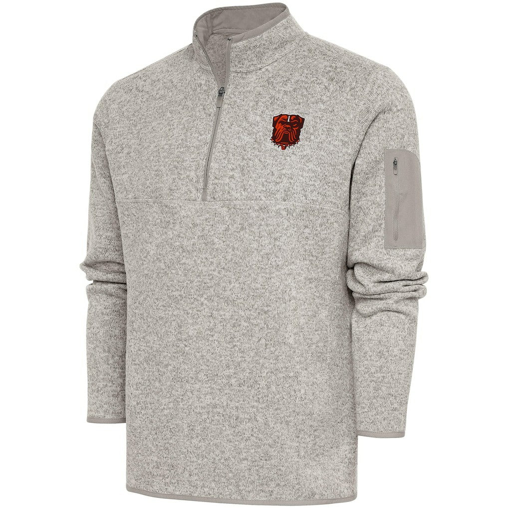 Cleveland Browns  Antigua Fortune Quarter-Zip Pullover Jacket