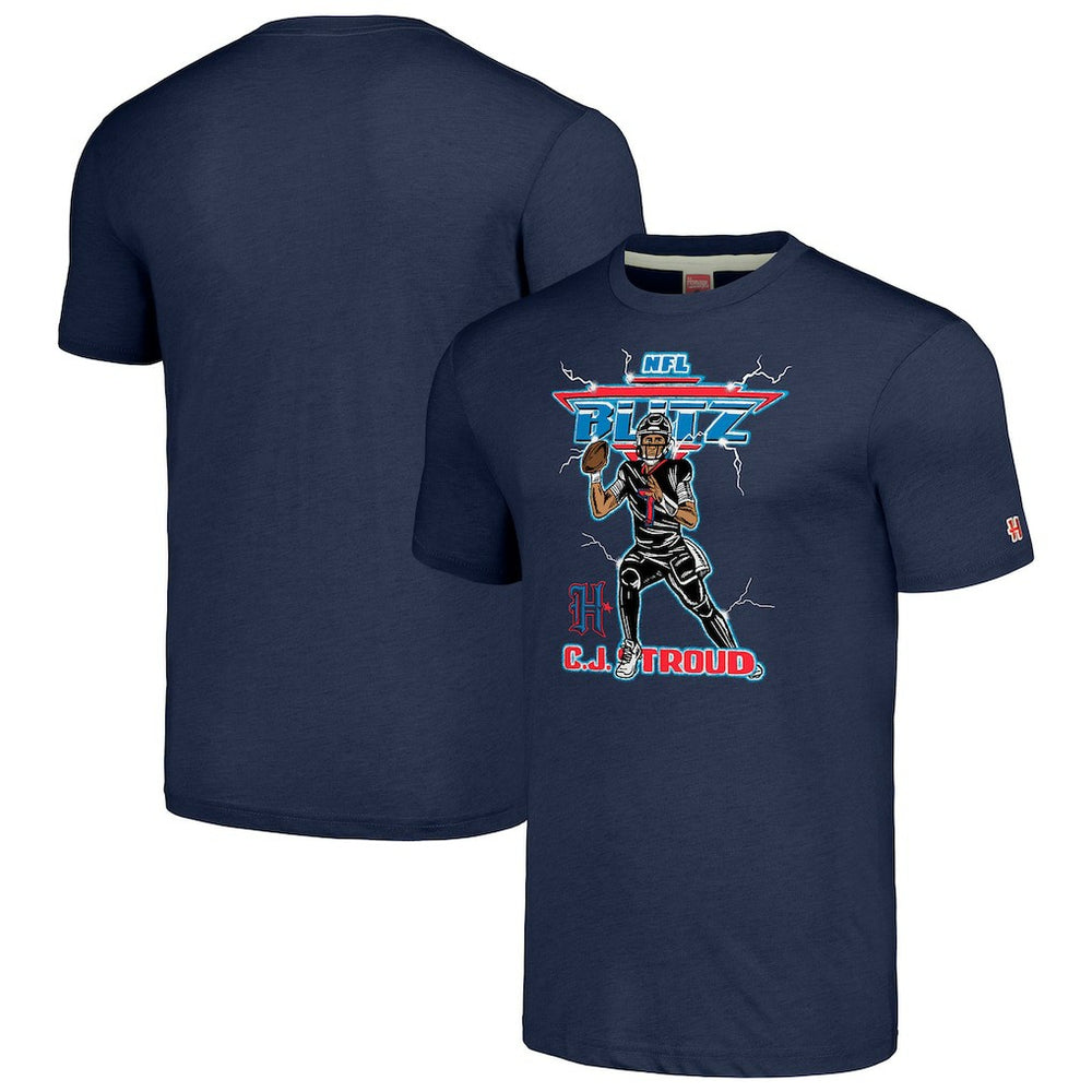 Houston Texans  C.J. Stroud  Homage Unisex NFL Blitz Player Tri-Blend T-Shirt
