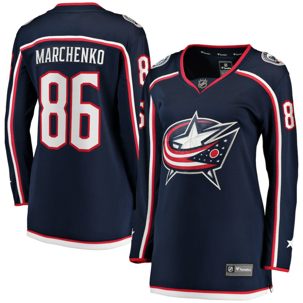 Kirill Marchenko Columbus Blue Jackets Fanatics Women's Home Breakaway Player Jersey Discount