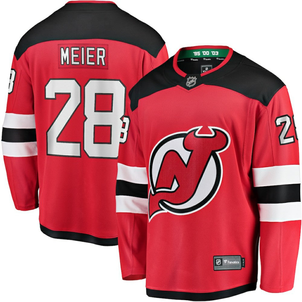 Timo Meier New Jersey Devils Fanatics Home Breakaway Jersey Discount