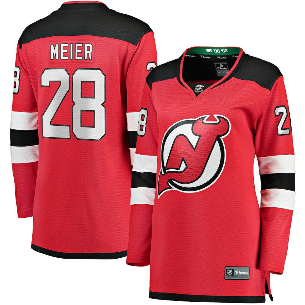 Timo Meier New Jersey Devils Fanatics Women's Home Breakaway Player Jersey Outlet