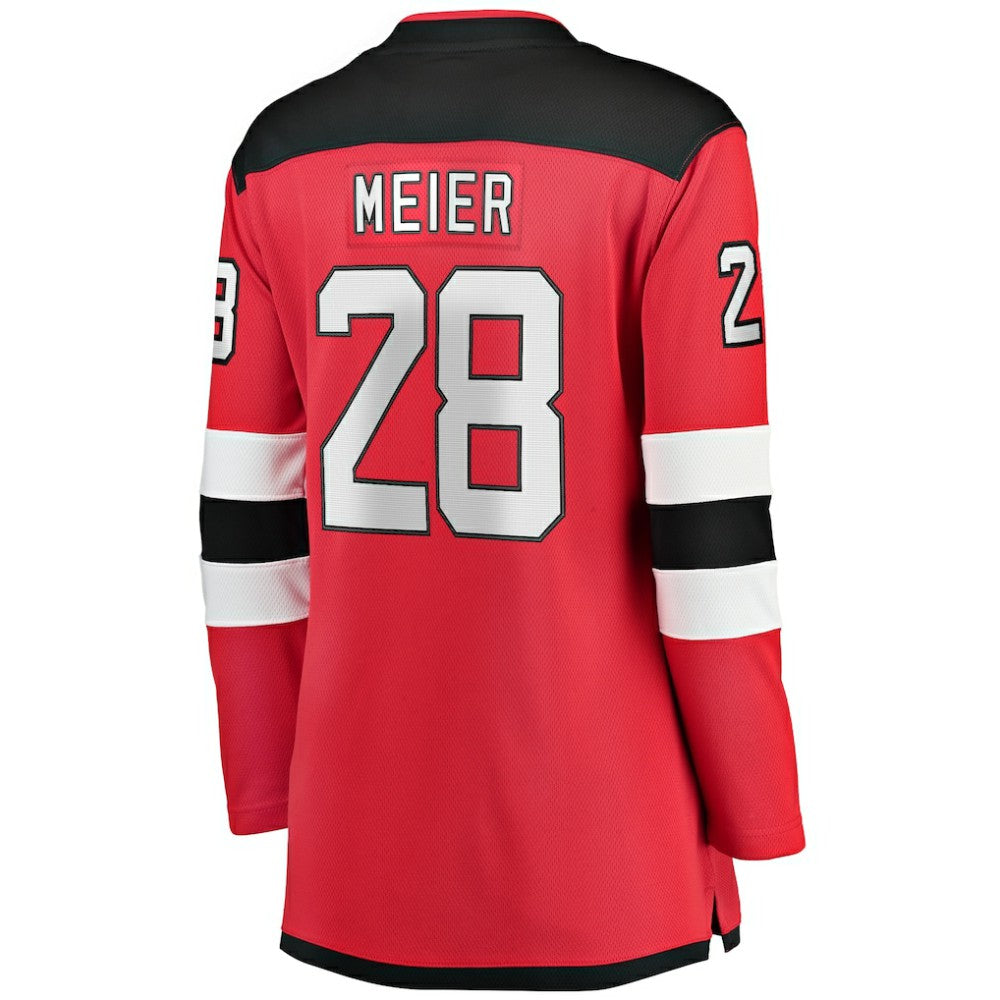 Timo Meier New Jersey Devils Fanatics Women's Home Breakaway Player Jersey Outlet