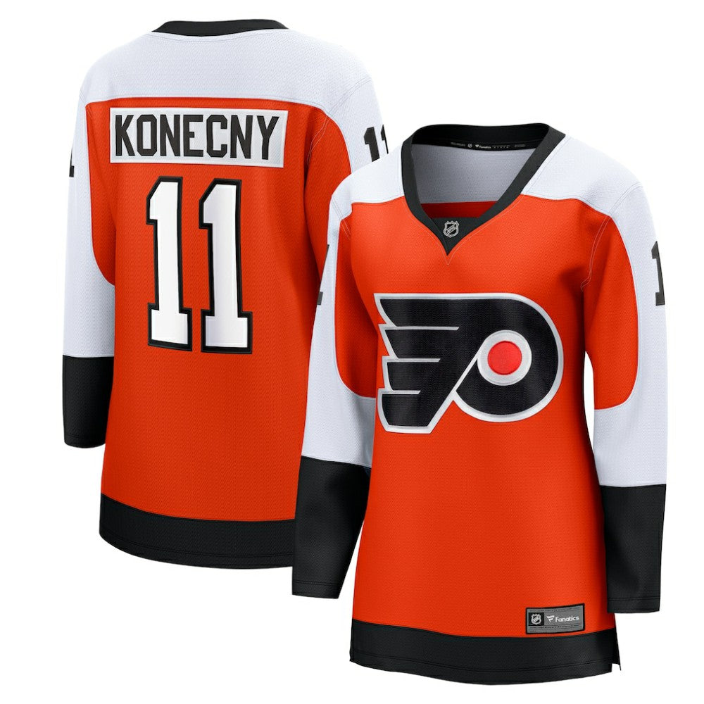 Travis Konecny Philadelphia Flyers Fanatics Women's Home Breakaway Player Jersey On Sale