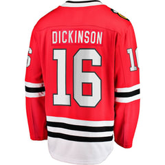Jason Dickinson Chicago Blackhawks Fanatics Home Breakaway Jersey On Sale