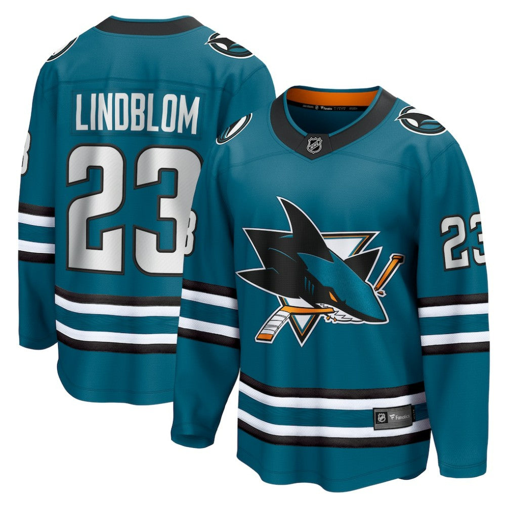 Oskar Lindblom San Jose Sharks Fanatics Home Breakaway Jersey Sale
