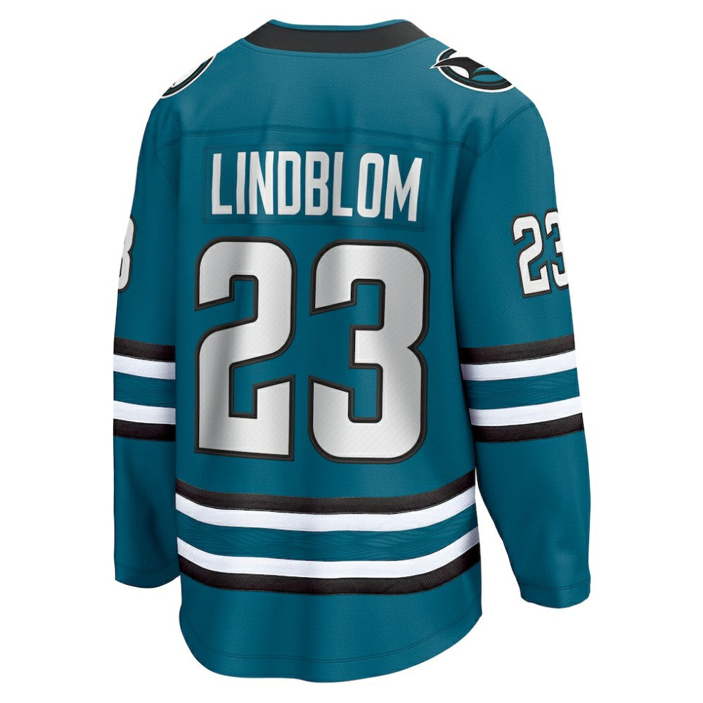 Oskar Lindblom San Jose Sharks Fanatics Home Breakaway Jersey Sale