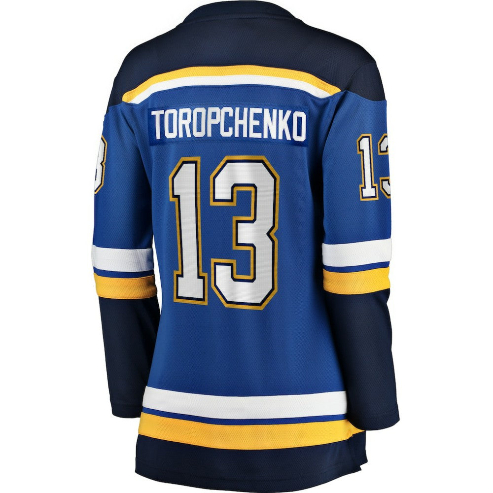 Alexey Toropchenko St. Louis Blues Fanatics Women's Home Breakaway Player Jersey Outlet