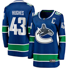 Quinn Hughes Vancouver Canucks Fanatics Women's Home Breakaway Player Jersey On Sale