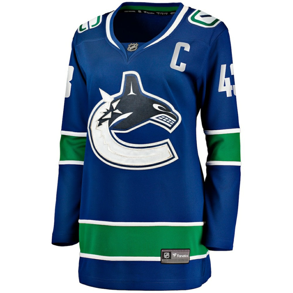 Quinn Hughes Vancouver Canucks Fanatics Women's Home Breakaway Player Jersey On Sale