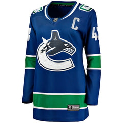 Quinn Hughes Vancouver Canucks Fanatics Women's Home Breakaway Player Jersey On Sale