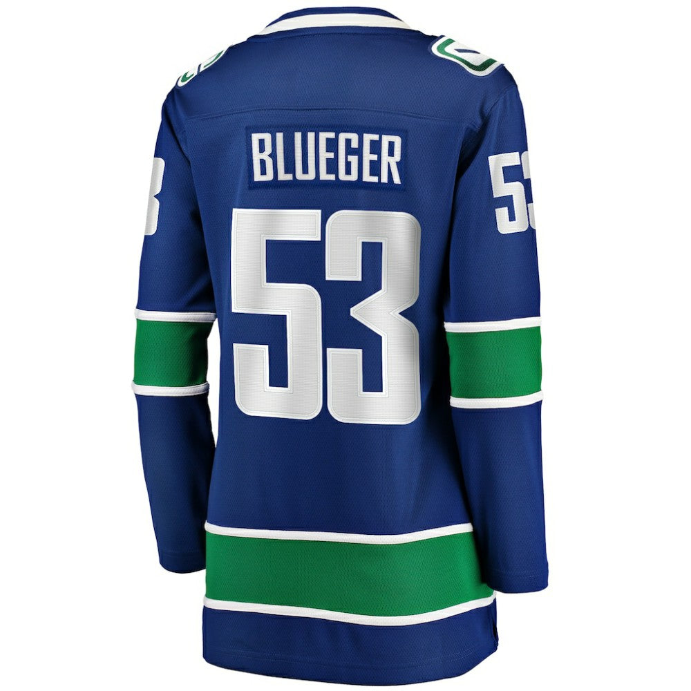 Teddy Blueger Vancouver Canucks Fanatics Women's Home Breakaway Player Jersey Online