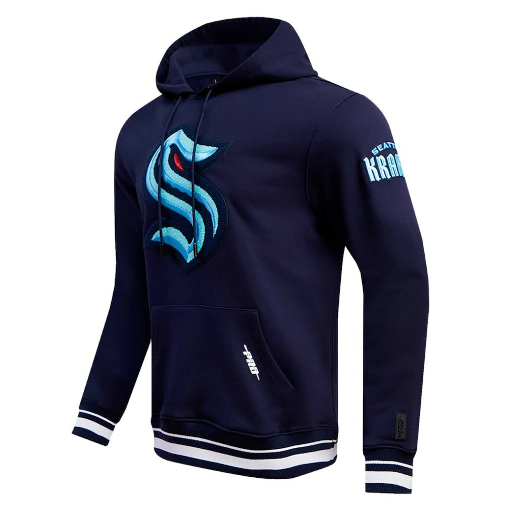 Seattle Kraken Pro Standard Retro Classic Fleece Pullover Hoodie For Sale