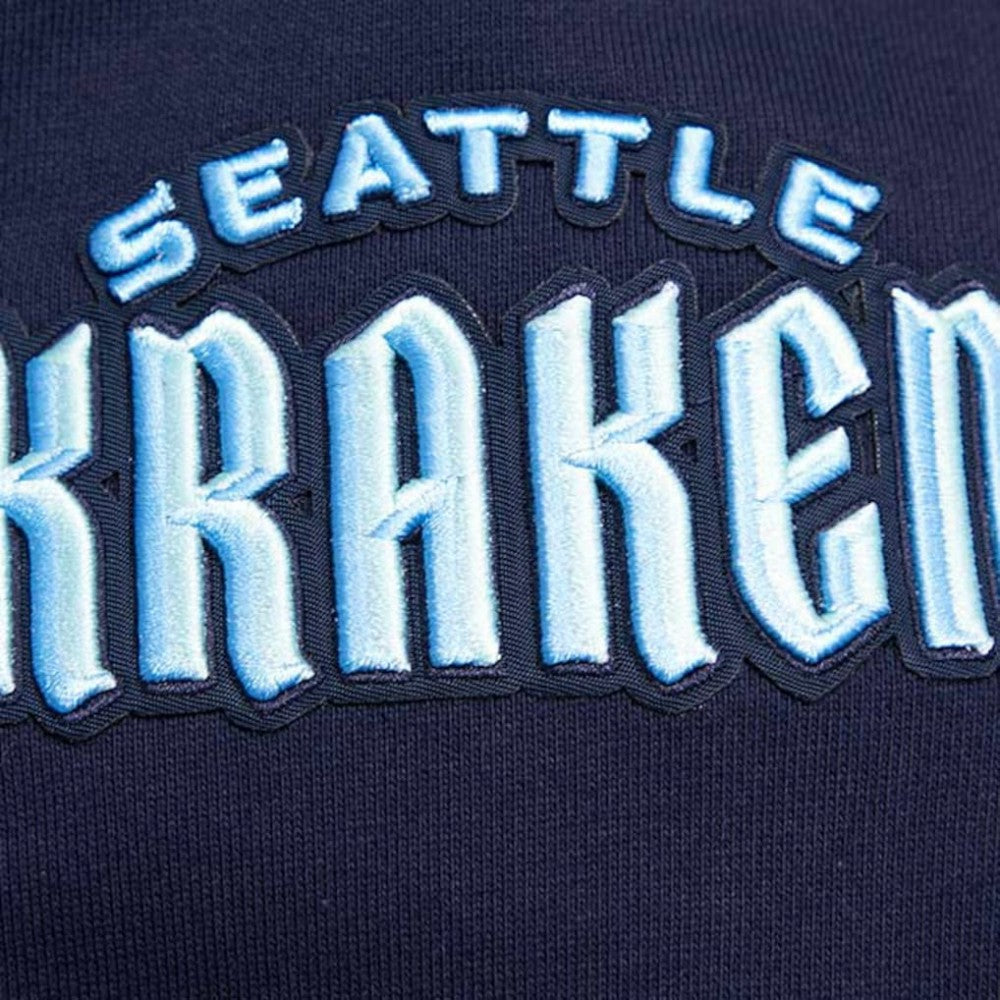 Seattle Kraken Pro Standard Retro Classic Fleece Pullover Hoodie For Sale