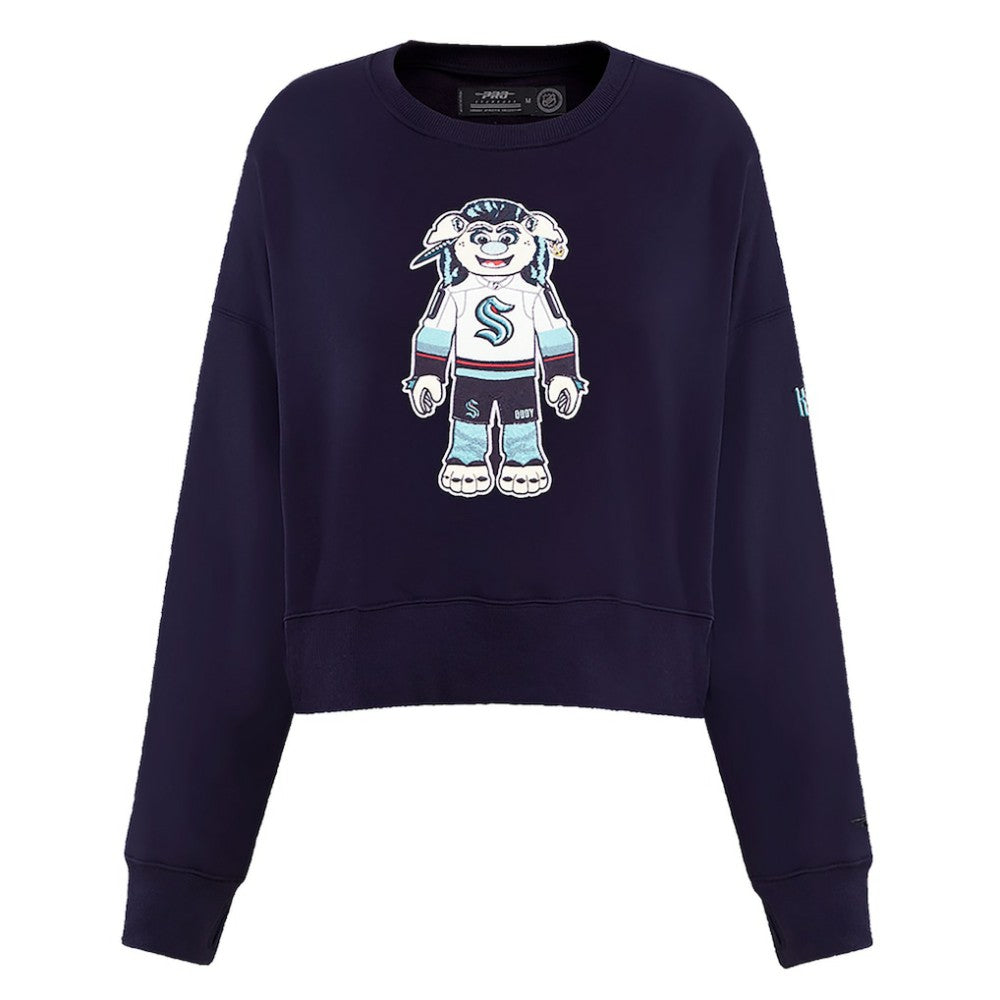 Seattle Kraken Pro Standard Women's Mascot Crewneck Pullover Sweatshirt Sale