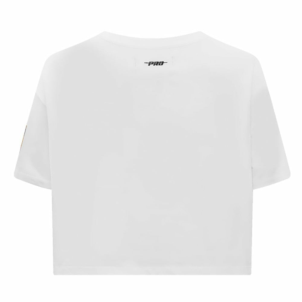 Vegas Golden Knights Pro Standard Women's Boxy Script Tail Cropped T-Shirt On Sale