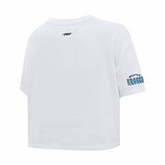 Seattle Kraken Pro Standard Women's Boxy Script Tail Cropped T-Shirt For Sale