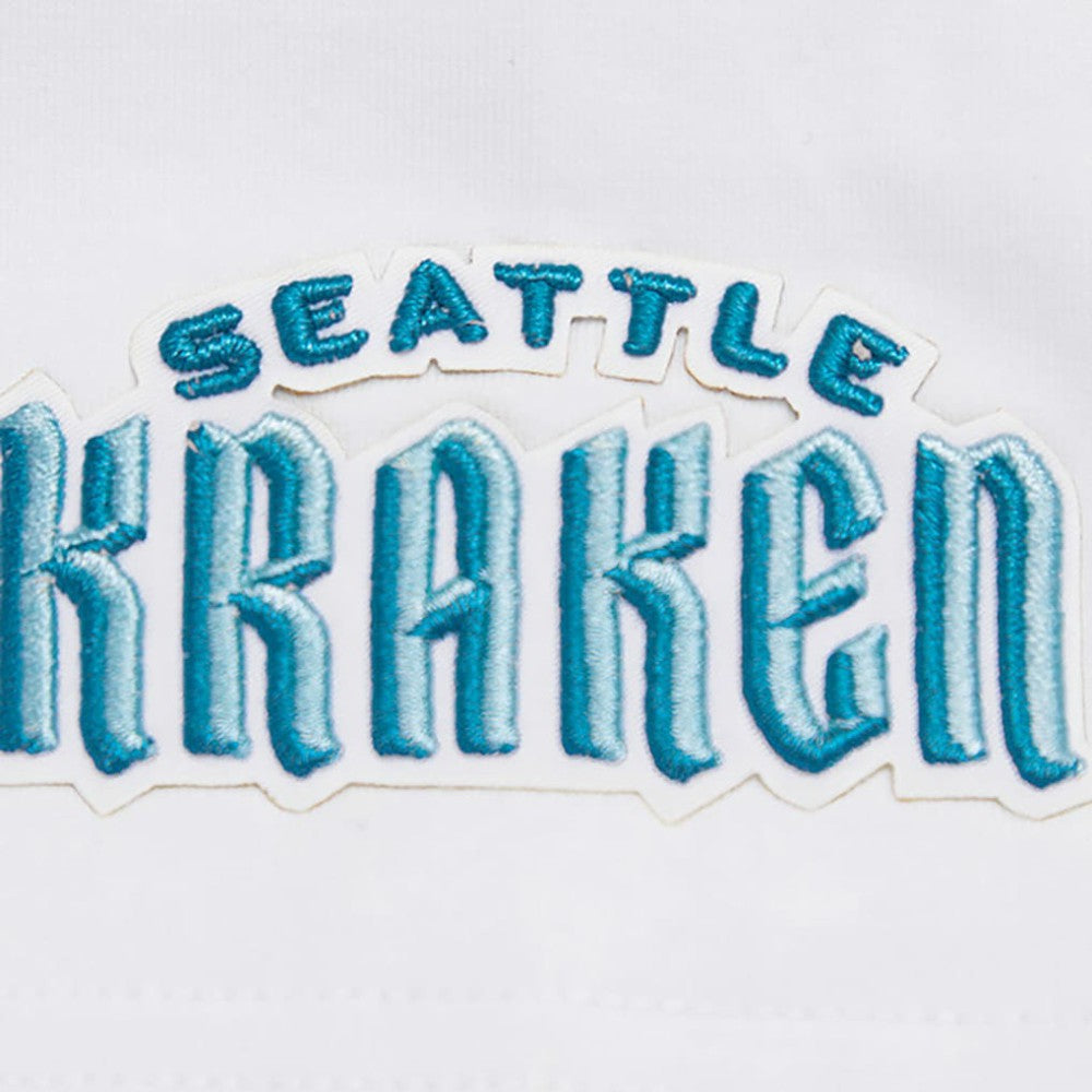Seattle Kraken Pro Standard Women's Boxy Script Tail Cropped T-Shirt For Sale