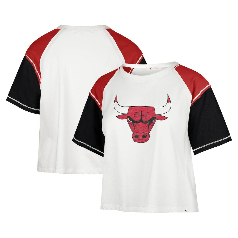 Chicago Bulls '47 Women's Premier Raglan Cropped T-Shirt sale Online