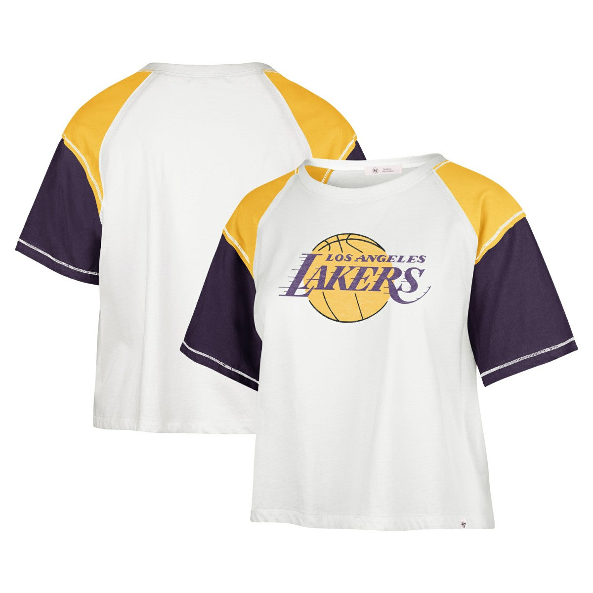 Los Angeles Lakers '47 Women's Premier Raglan Cropped T-Shirt Online