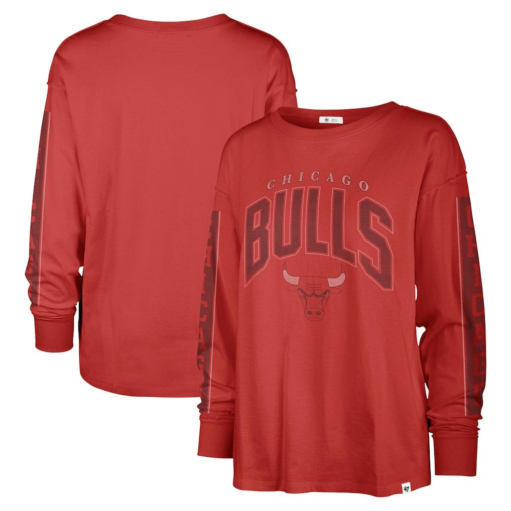Chicago Bulls '47 Women's Tomcat Long Sleeve T-Shirt sale For Sale