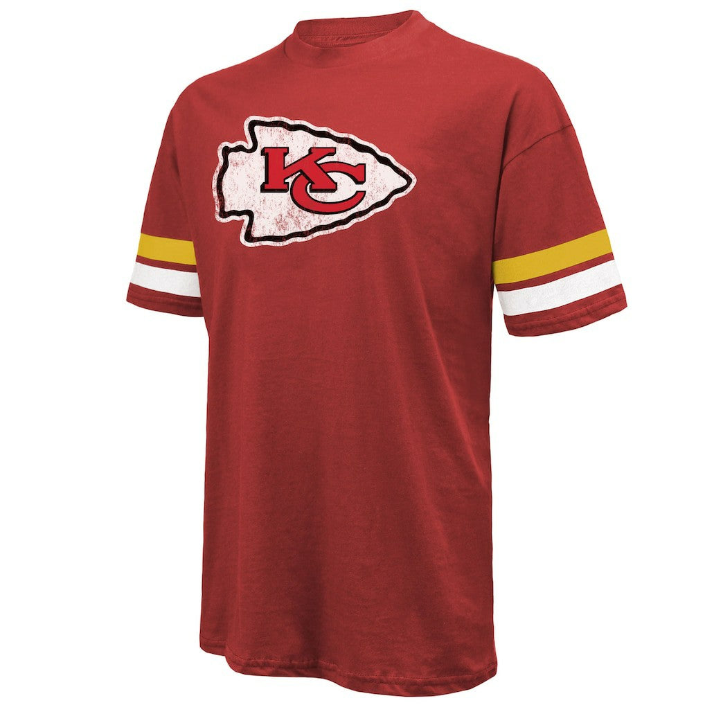 Kansas City Chiefs  Travis Kelce  Majestic Threads Name & Number Oversized Fit T-Shirt