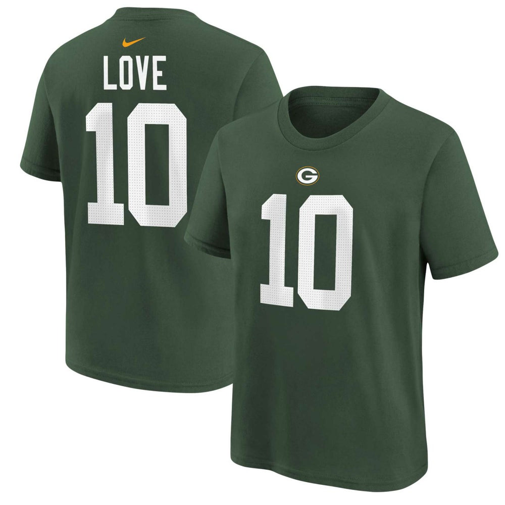 Green Bay Packers Nike Jordan Love  Youth Player Name & Number T-Shirt