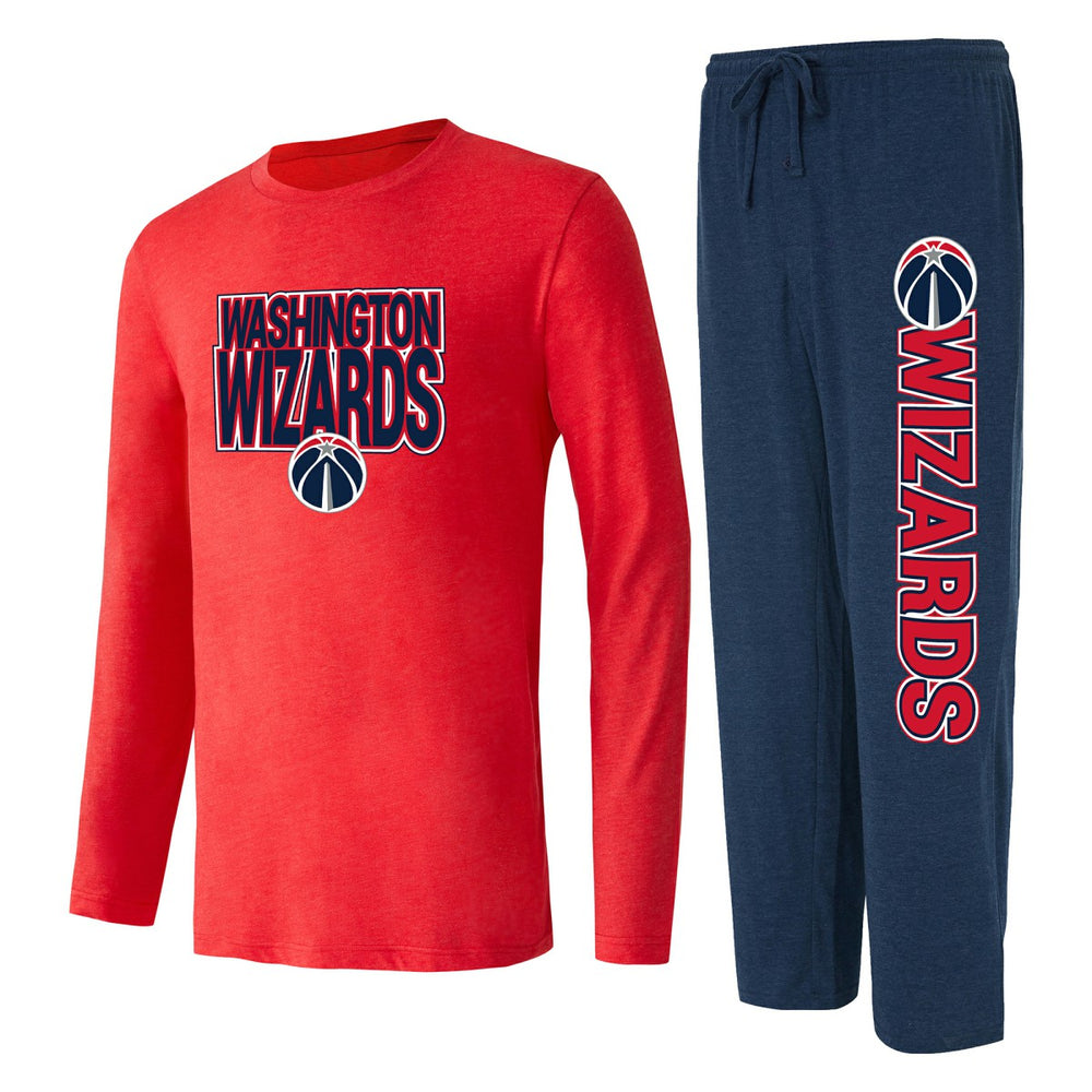Washington Wizards Concepts Sport Meter Long Sleeve Top & Pants Sleep Set For Sale