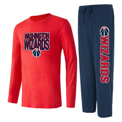 Washington Wizards Concepts Sport Meter Long Sleeve Top & Pants Sleep Set For Sale