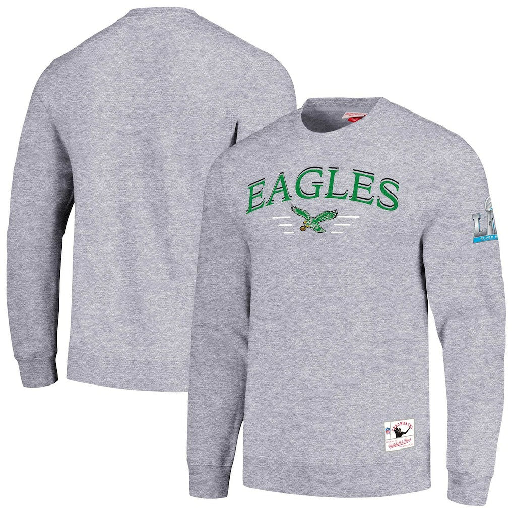 Philadelphia Eagles Mitchell & Ness Rings 2.0 Pullover Sweatshirt