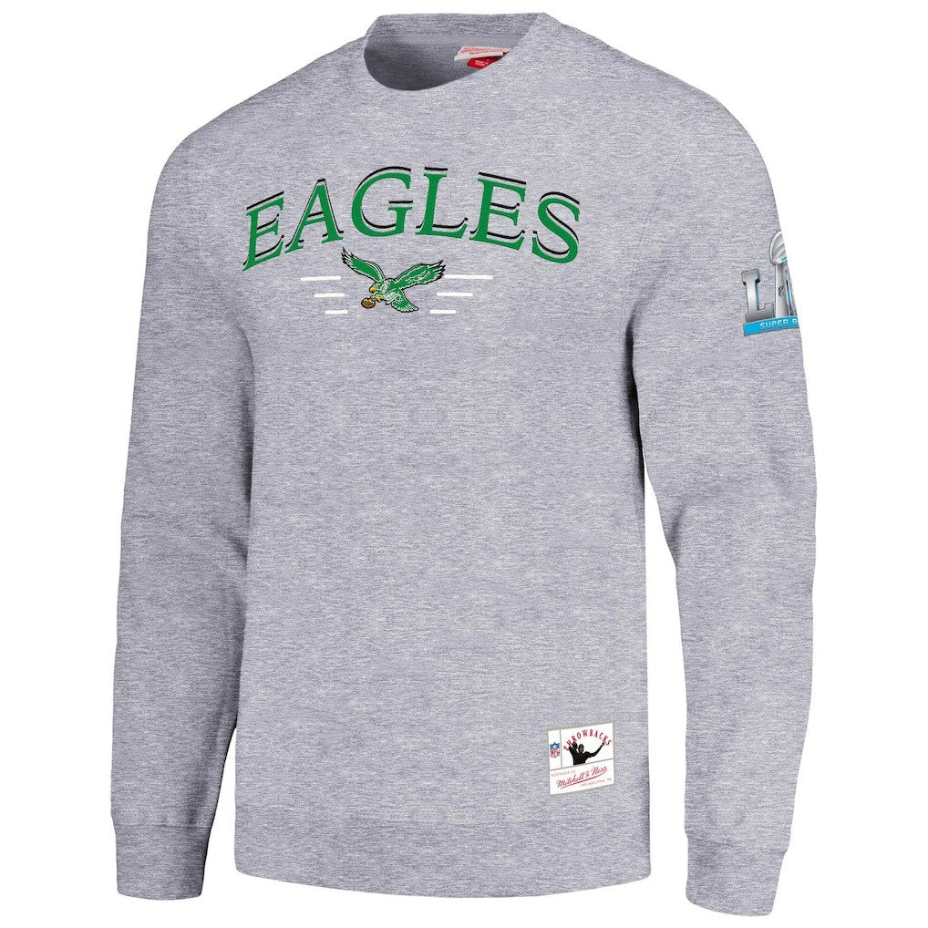 Philadelphia Eagles Mitchell & Ness Rings 2.0 Pullover Sweatshirt