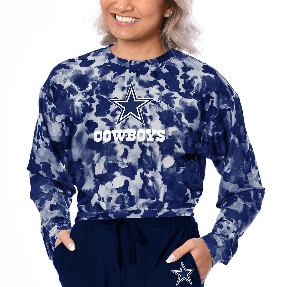 Dallas Cowboys  Certo Women's Cropped Long Sleeve T-Shirt
