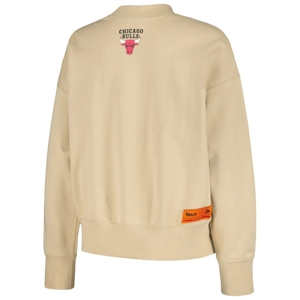 Chicago Bulls Qore Women's Oversized Cozy Mock Neck Pullover Sweatshirt Outlet
