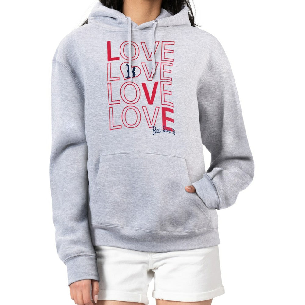 Boston Red Sox G-III 4Her by Carl Banks Women's Love Graphic Fleece Hoodie | MLB For sale