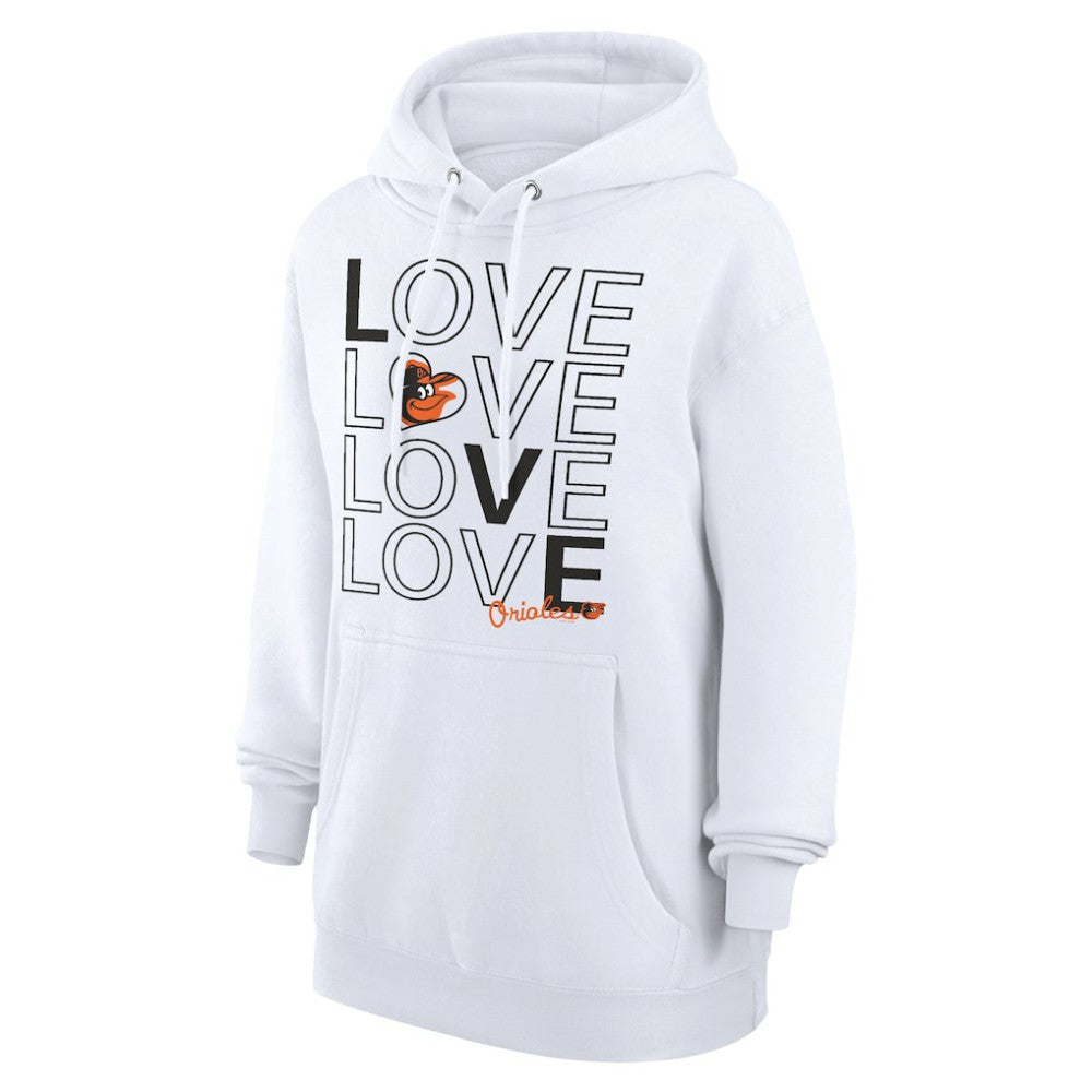 Baltimore Orioles G-III 4Her by Carl Banks Women's Love Graphic Fleece Hoodie | MLB Online