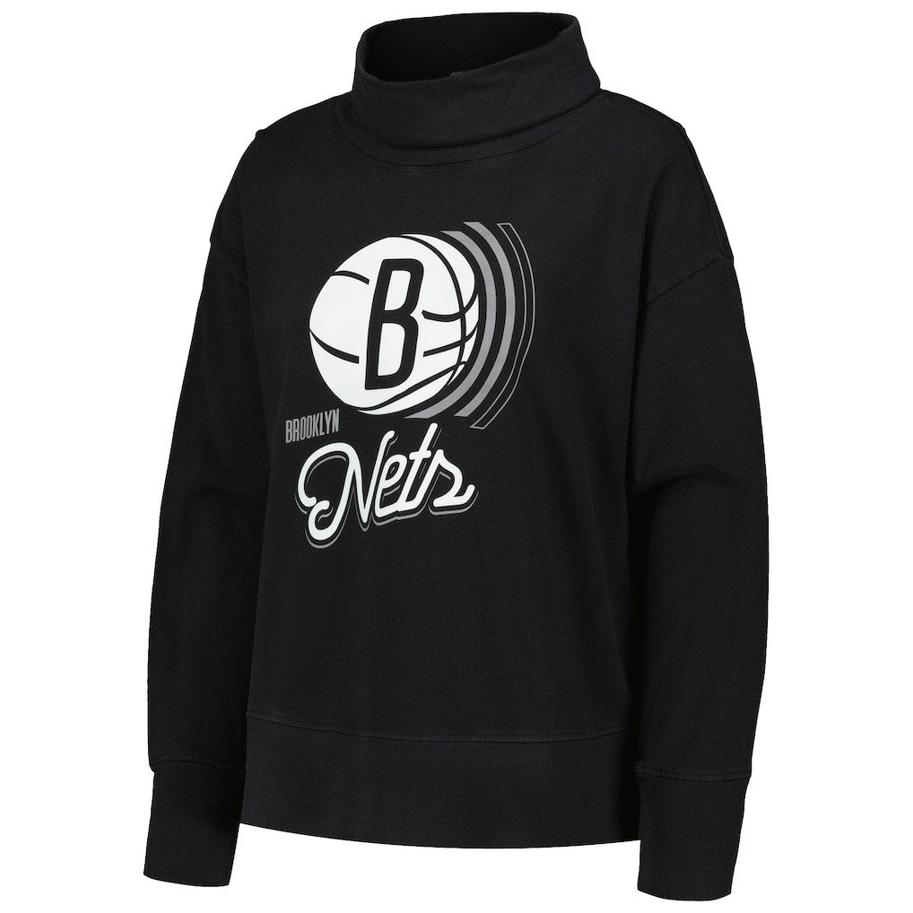Brooklyn Nets Levelwear Women's Sunset Pullover Sweatshirt Discount