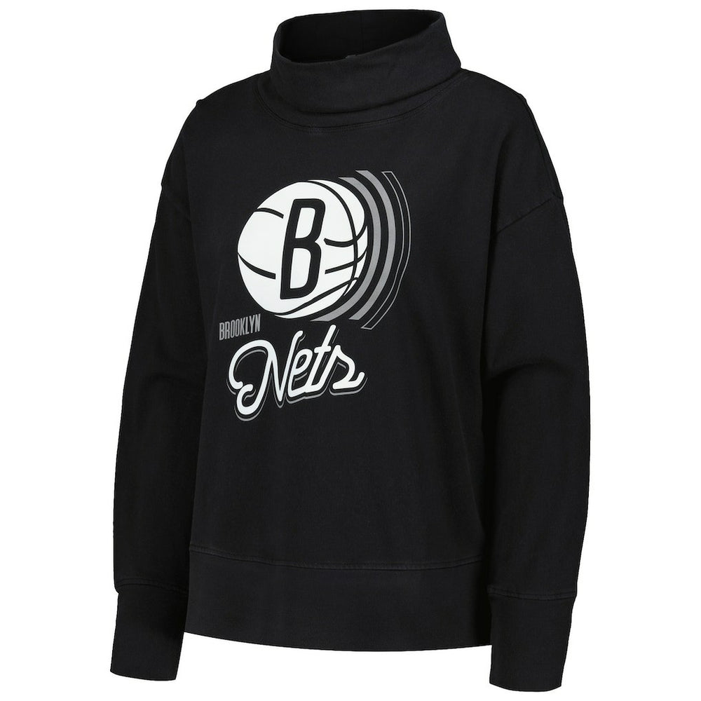 Brooklyn Nets Levelwear Women's Sunset Pullover Sweatshirt Discount