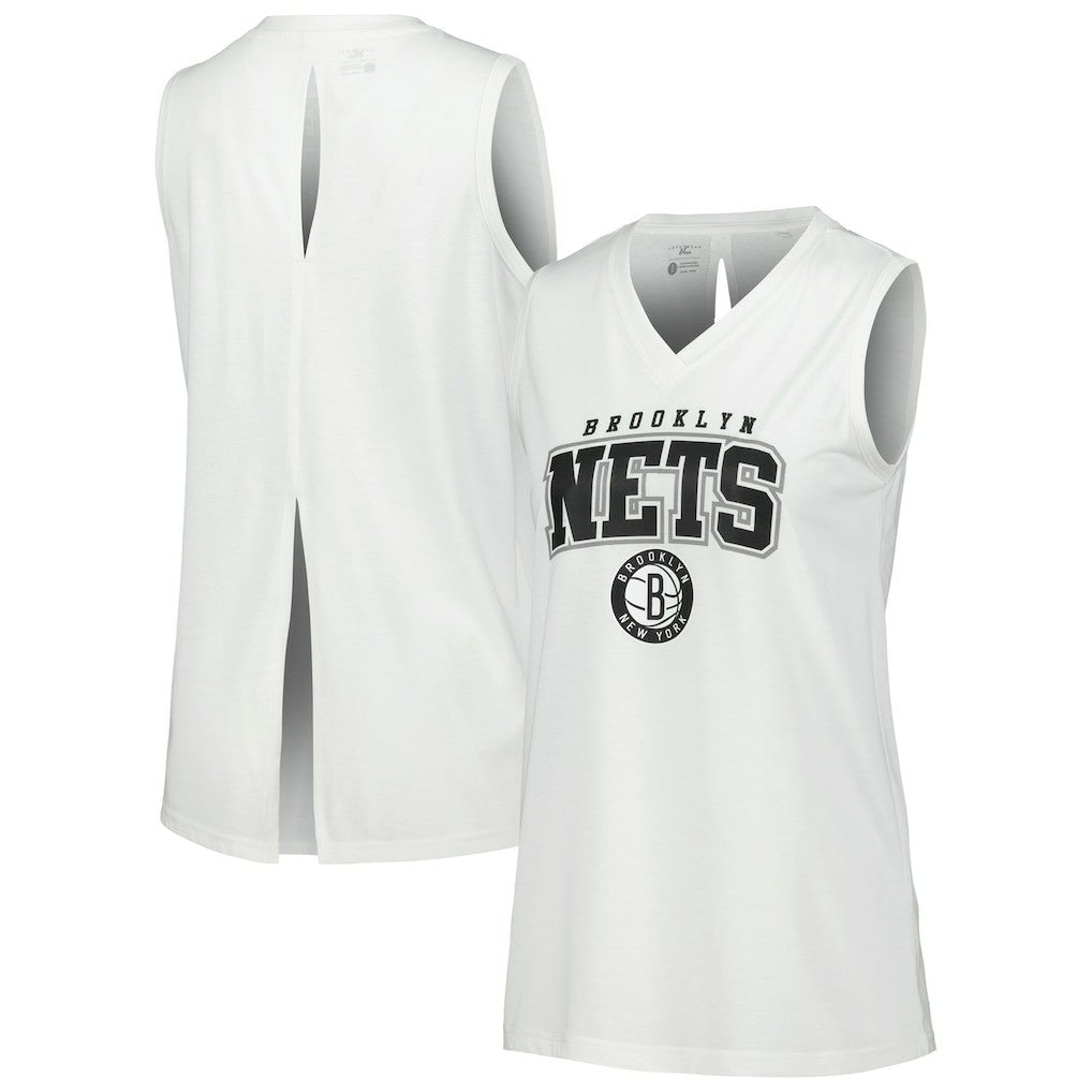 Brooklyn Nets Levelwear Women's Paisley Peekaboo Tank Top Discount