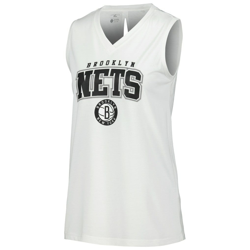 Brooklyn Nets Levelwear Women's Paisley Peekaboo Tank Top Discount