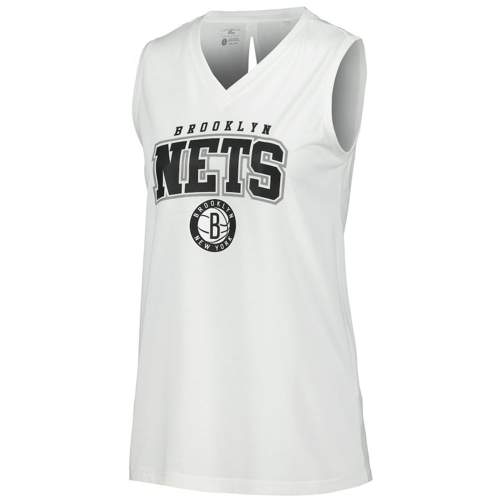 Brooklyn Nets Levelwear Women's Paisley Peekaboo Tank Top Discount